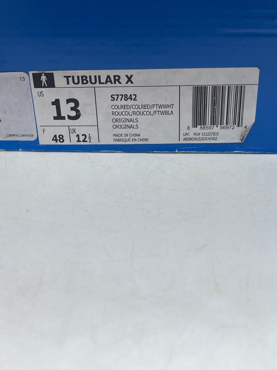 Adidas Tubular X 'Collegiate Red' 13 (Moderately Worn Pre-Owned) - Image 9