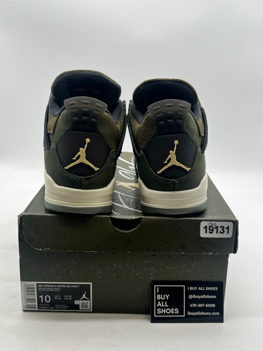 Jordan 4 Retro SE Craft Medium Olive 10 (Lightly Worn Pre-Owned) - Image 3