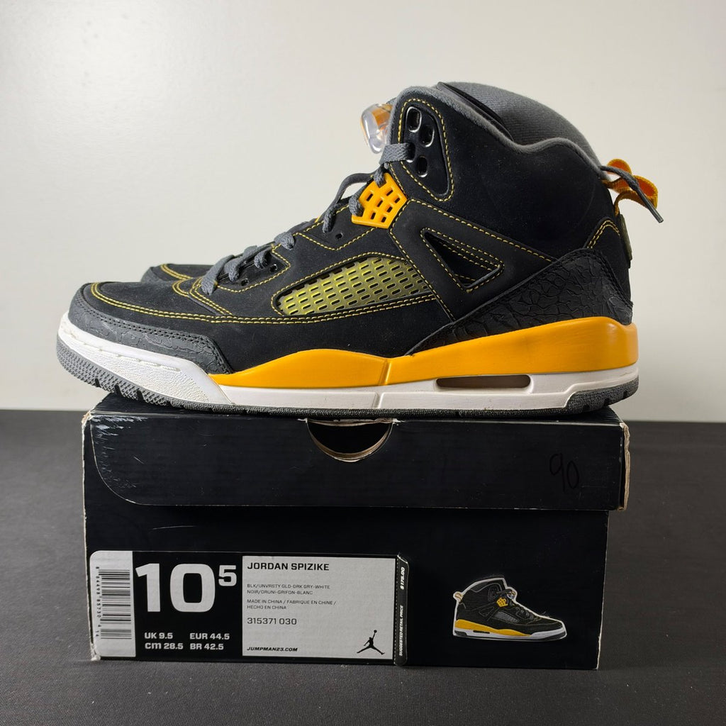 Jordan Spizike Black University Gold (Size 10.5) - aux