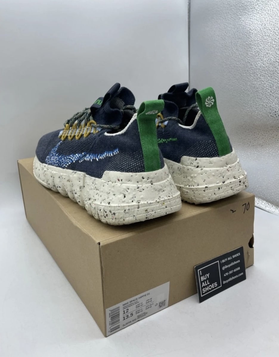 Nike Space Hippie 01 Obsidian 12 (Lightly Worn Pre-Owned)NikeObsidian/Signal Blue-Psychic Blue-White - Image 6
