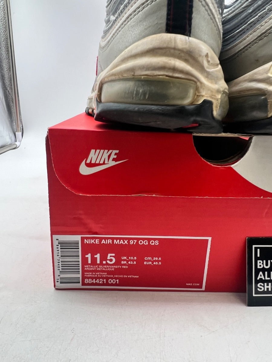 Nike Air Max 97 Silver Bullet (2016/2017) 11.5 (Heavily Worn Pre-Owned) - Image 6