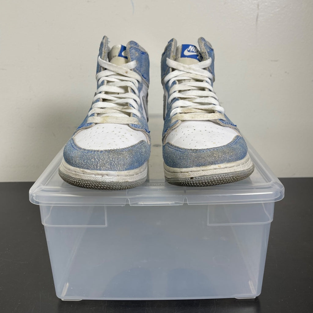 Jordan 1 Retro High Hyper Royal Smoke Grey (GS) 5Y (Moderately Worn Pre-Owned)JordanHyper Royal/Light Smoke Grey-White - Image 2