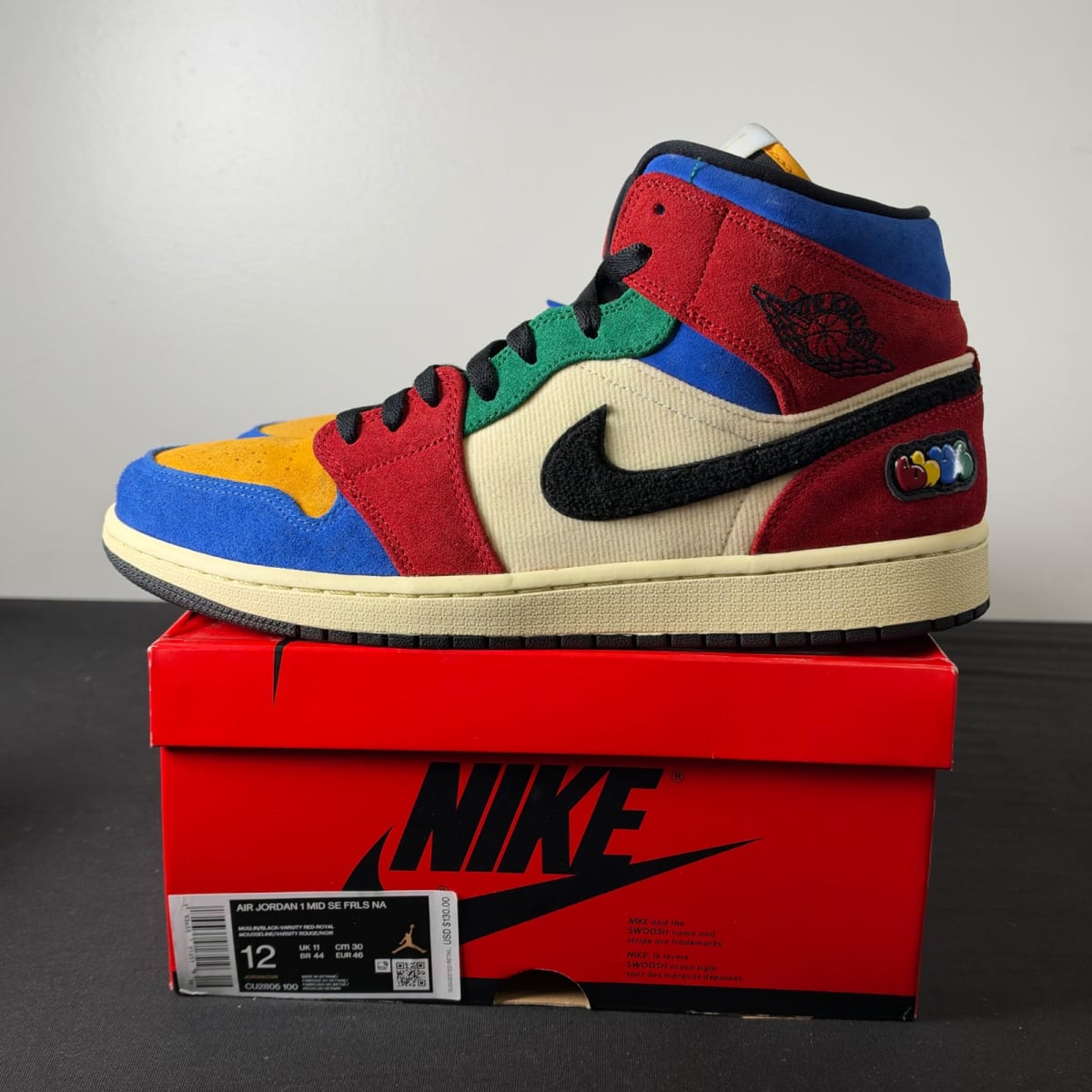 Jordan 1 Mid SE Fearless Blue the Great (Size 12) - aux