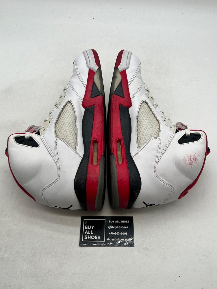 Jordan 5 Retro Fire Red Black Tongue (2013) 11 (Lightly Worn Pre-Owned) - Image 6