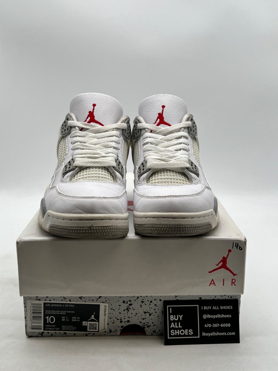 Jordan 4 Retro White Oreo (2021) 10 (Moderately Worn Pre-Owned) - Image 2