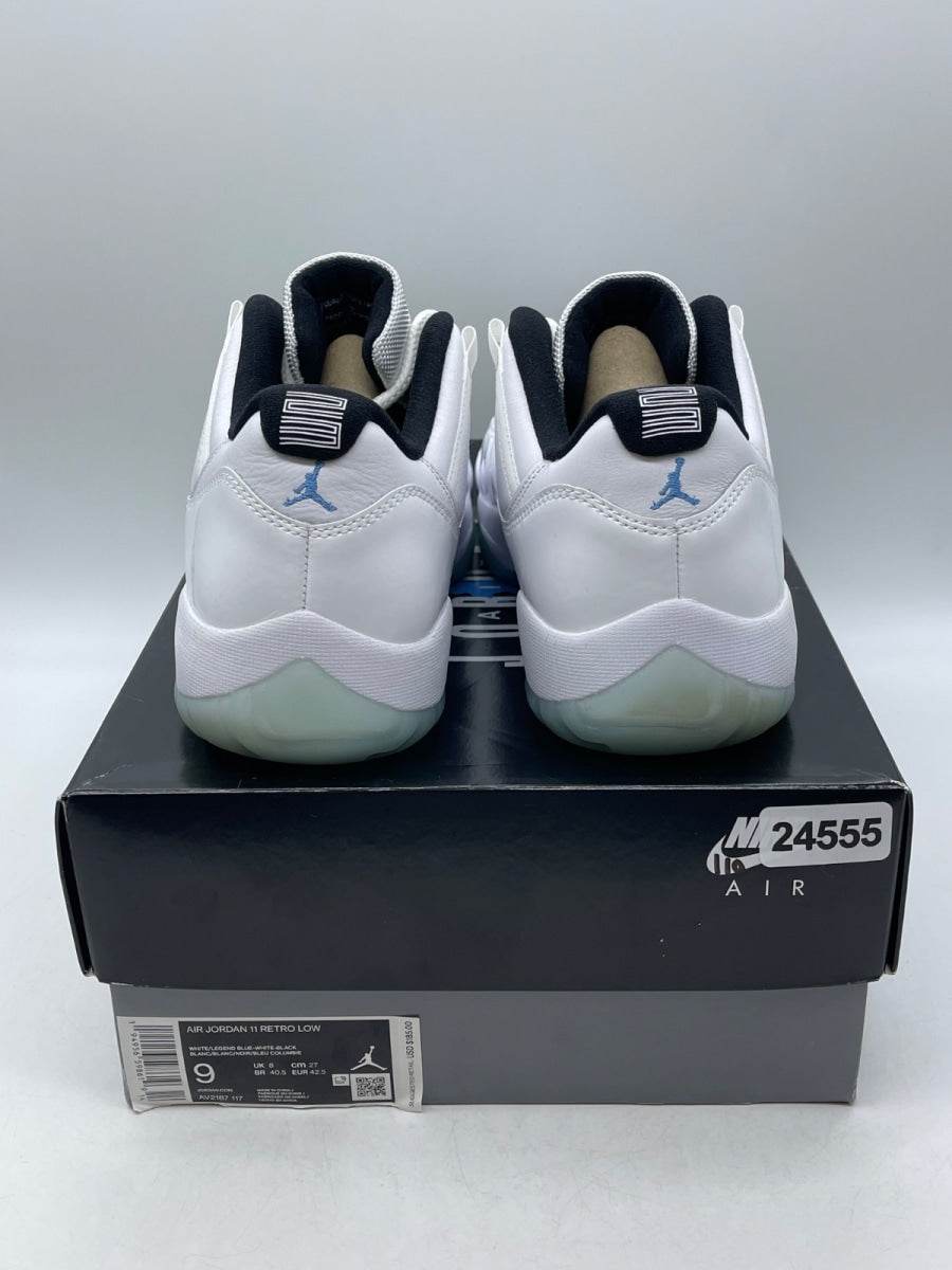 Jordan 11 Retro Low Legend Blue 9 (Moderately Worn Pre-Owned)JordanWhite/White-Black-Legend Blue - Image 3