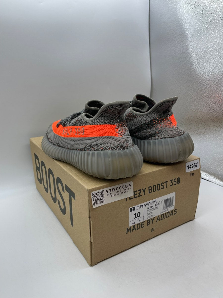 adidas Yeezy Boost 350 V2 Beluga Reflective 10 (Moderately Worn Pre-Owned)adidasReflective/Steeple Grey/Solar Red - Image 4