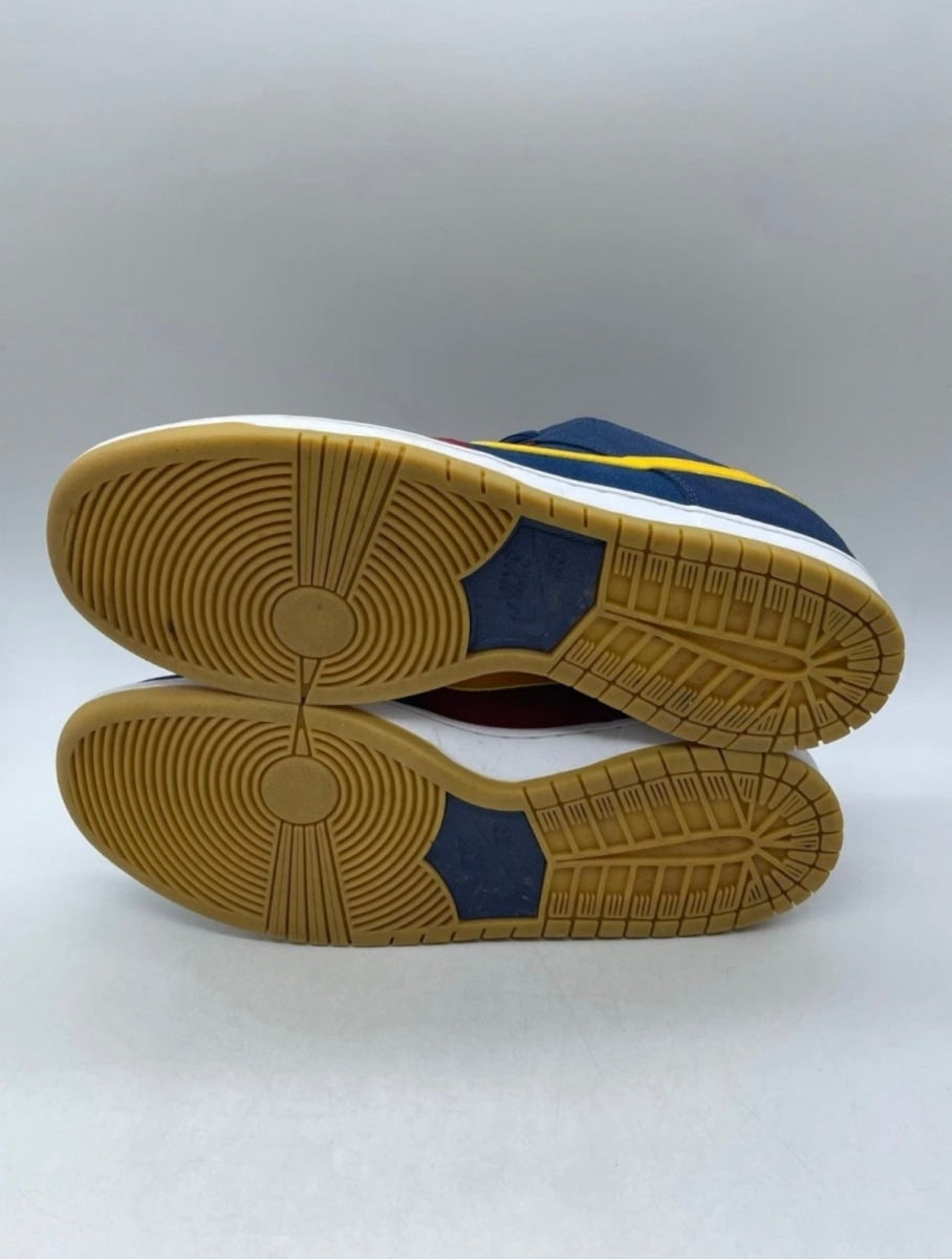 Nike SB Dunk Low Barcelona 13 (Lightly Worn Pre-Owned)NikeMaroon/Navy-Gold - Image 7