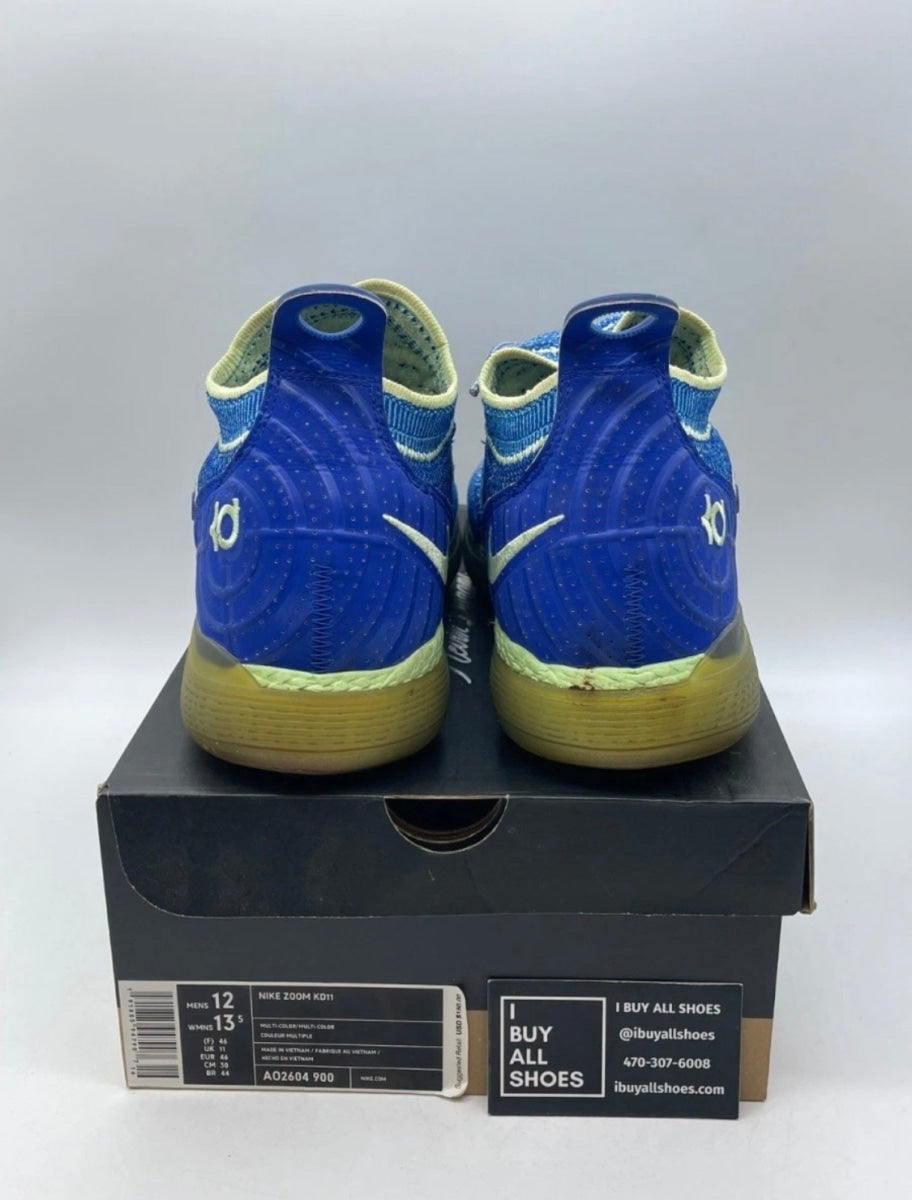 Nike KD 11 Paranoid 12 (Lightly Worn Pre-Owned)NikeBlue/Yellow - Image 3