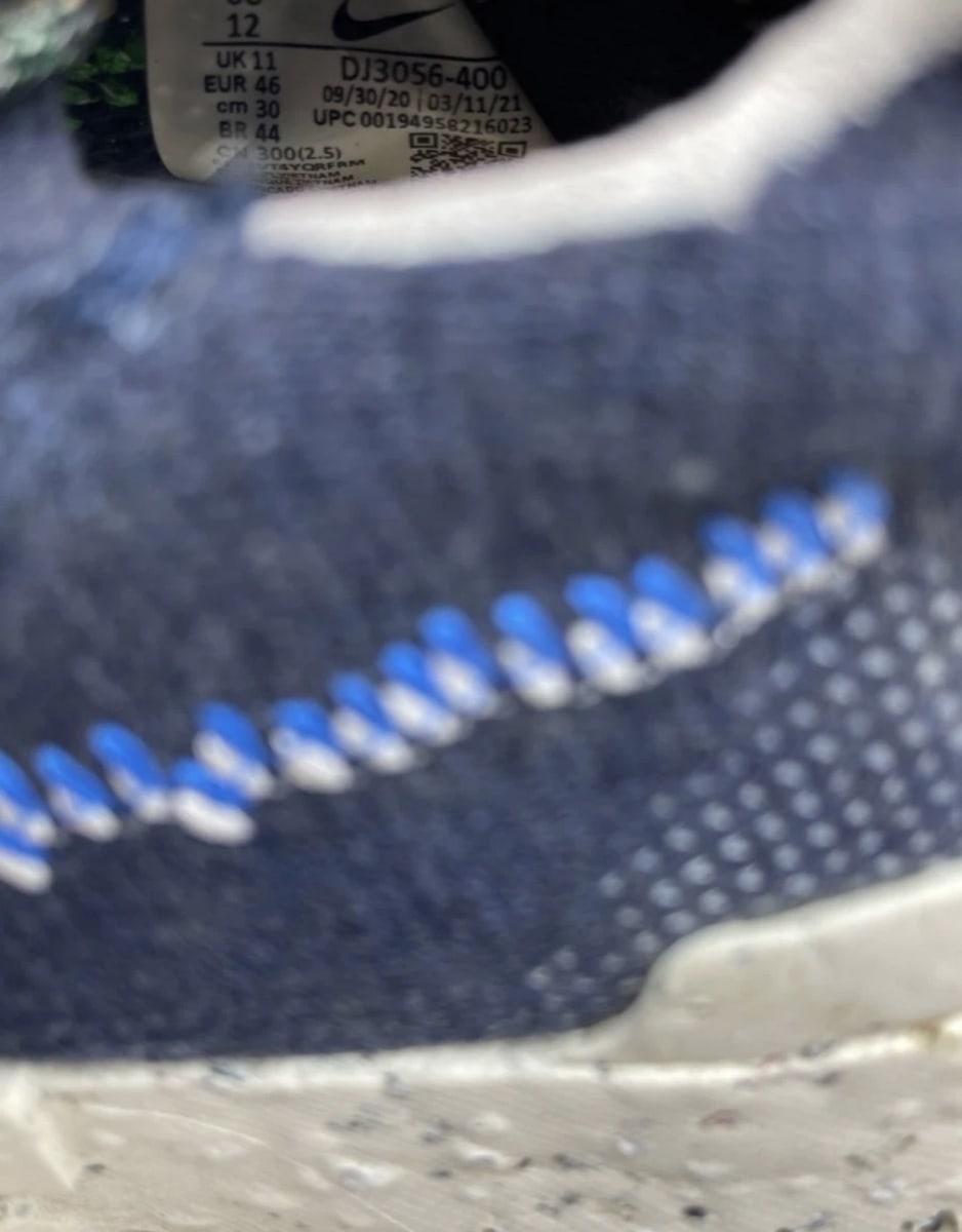 Nike Space Hippie 01 Obsidian 12 (Lightly Worn Pre-Owned)NikeObsidian/Signal Blue-Psychic Blue-White - Image 8