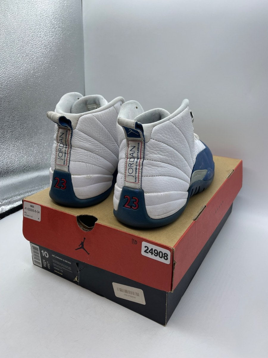 Jordan 12 Retro French Blue (2016) 10 (Moderately Worn Pre-Owned)JordanWhite/French Blue-Metallic Silver-Varsity Red - Image 5