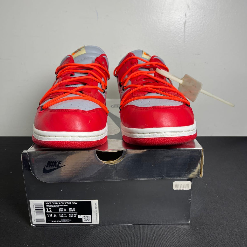 Nike Dunk Low Off-White University Red (Size 12) - aux