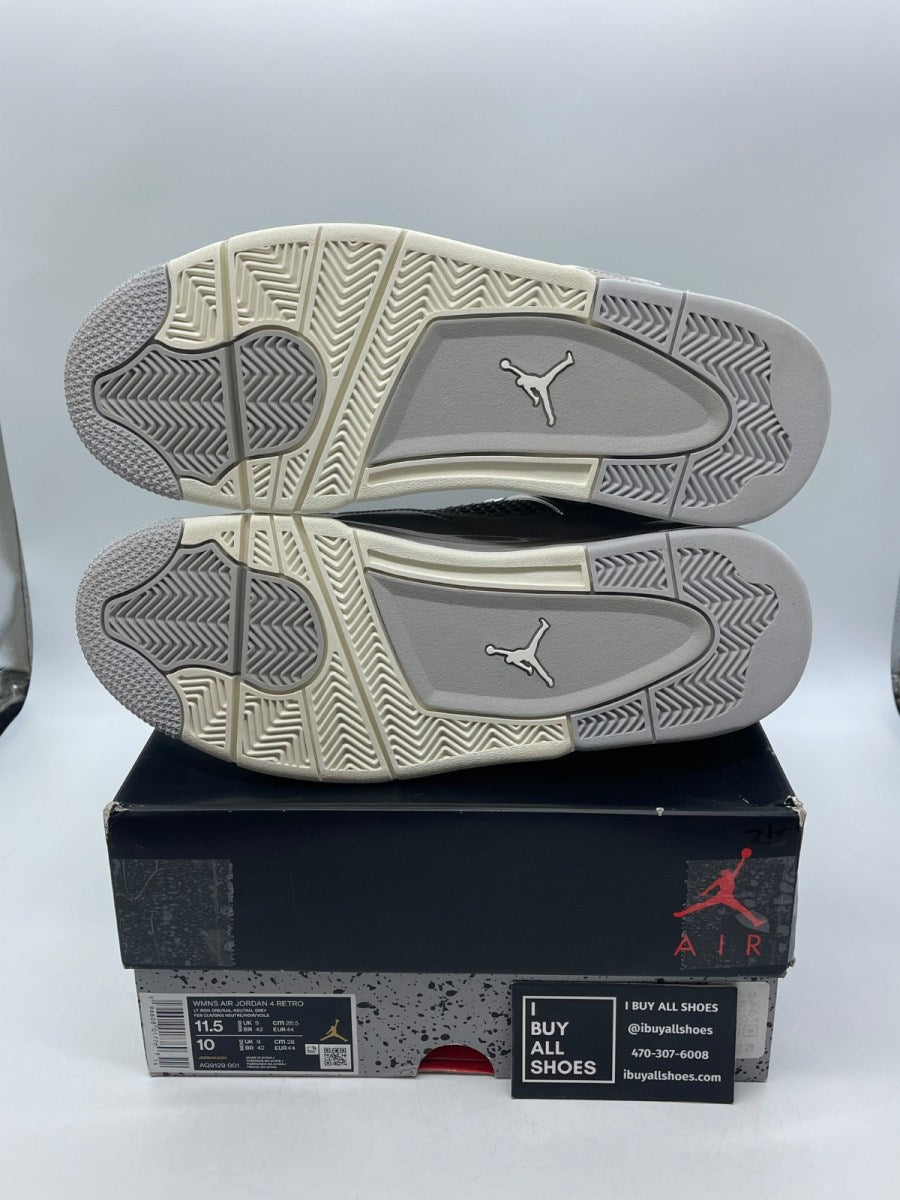 Jordan 4 Retro Frozen Moments (Women's) 11.5W (Moderately Worn Pre-Owned) - Image 7
