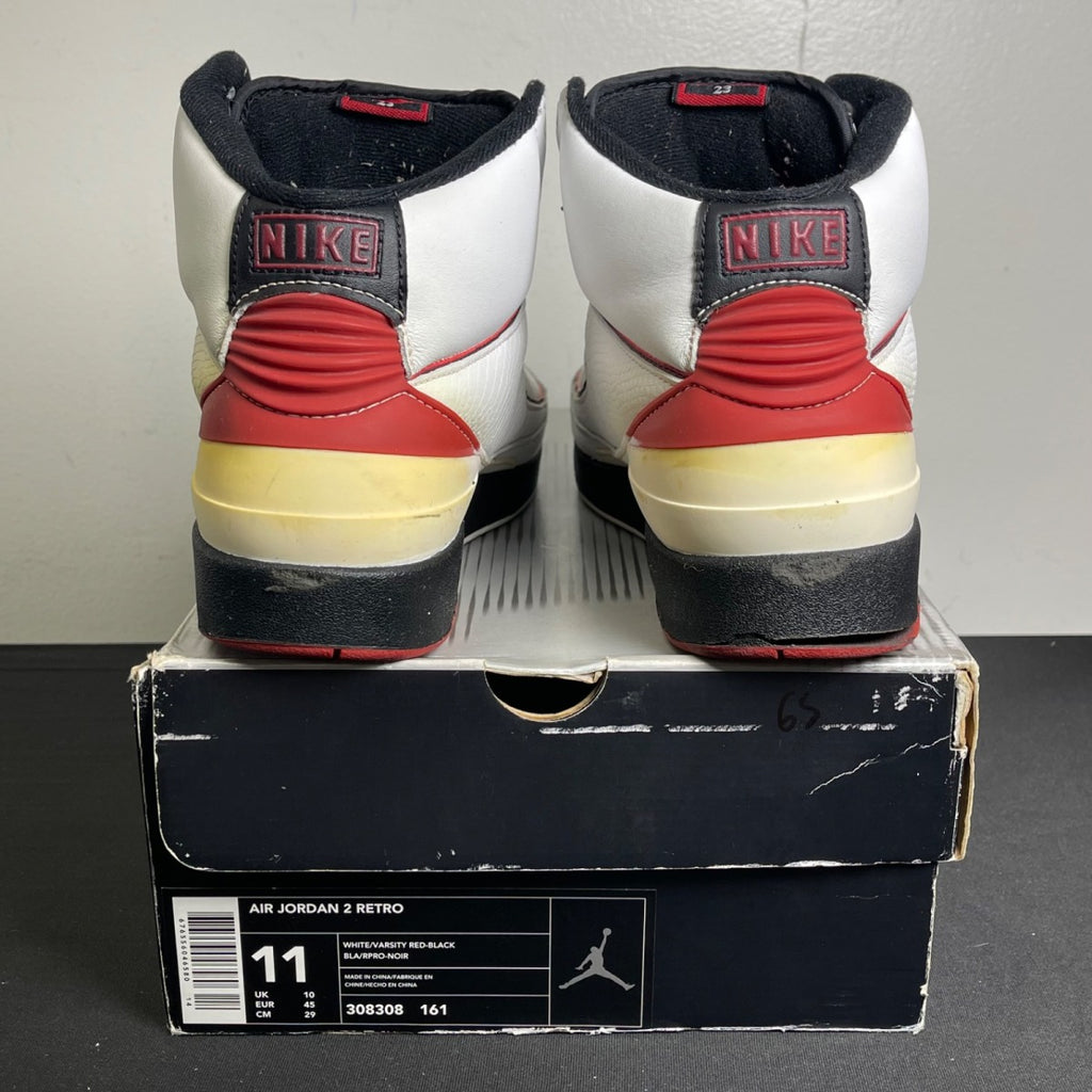 Jordan 2 Retro White Varsity Red (2004) (Size 11) - Image 4