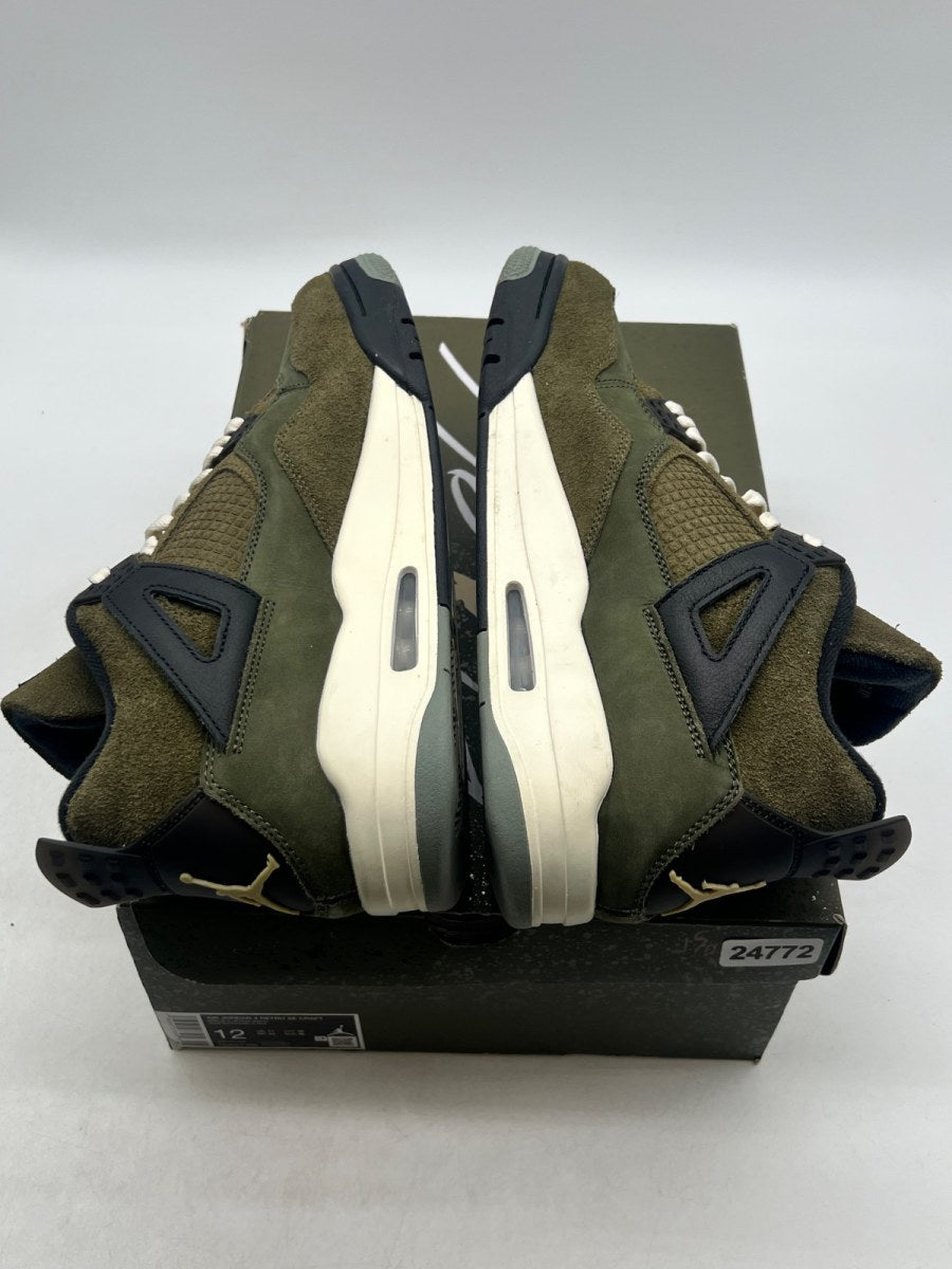 Jordan 4 Retro SE Craft Medium Olive 12 (Lightly Worn Pre-Owned)JordanMedium Olive/Pale Vanilla/Khaki/Black/Sail - Image 9