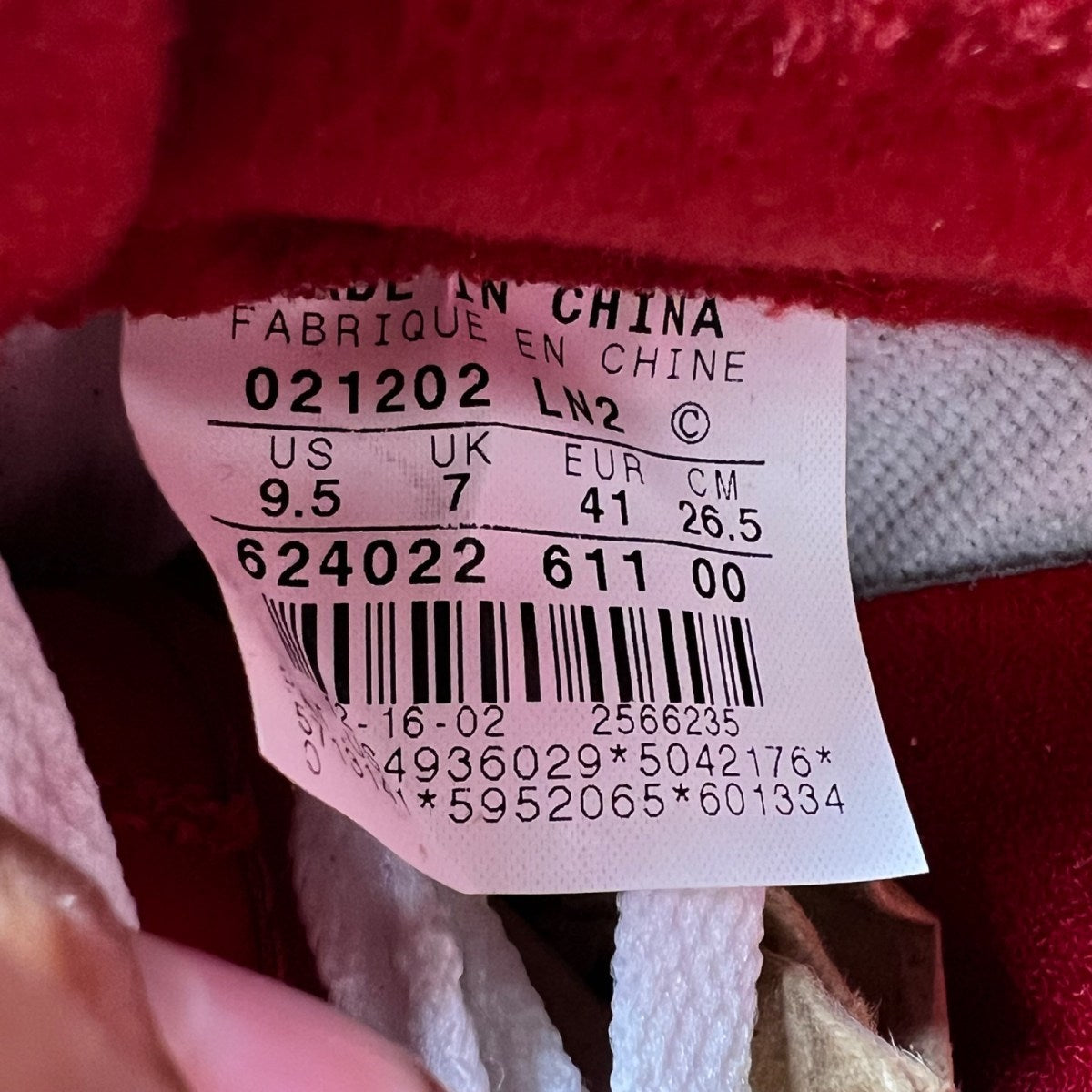 Nike Air Force 1 Low V-Day (Women's) 9.5W (Moderately Worn Pre-Owned)NikeVarsity Red/White - Image 7