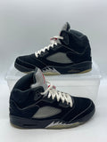 Jordan 5 Retro OG Black Metallic Reimagined 10.5 (Moderately Worn Pre-Owned)JordanBlack/White-Metallic Silver-Fire Red - Image 1