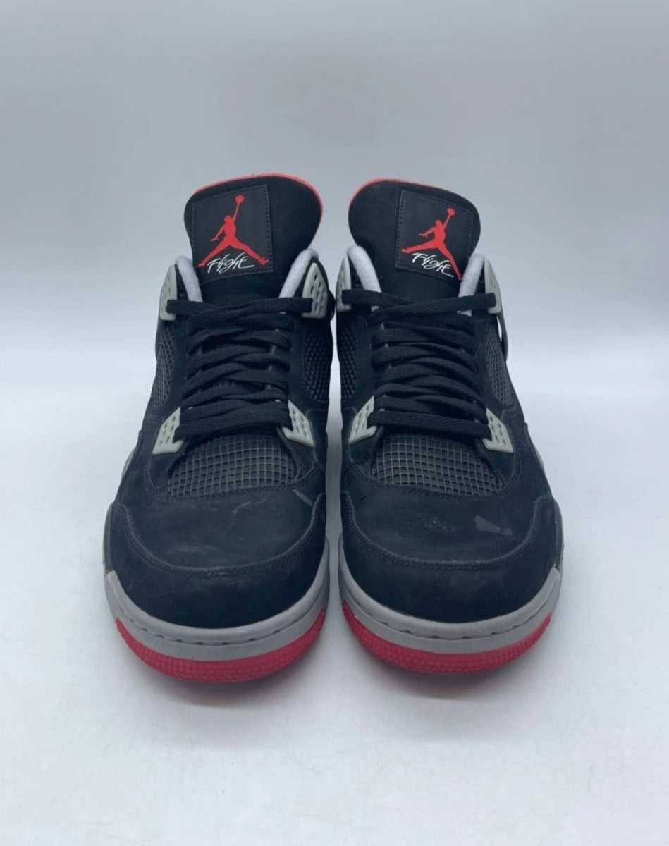 Jordan 4 Retro Black Cement (2012) 14 (Moderately Worn Pre-Owned)JordanBlack/Fire Red-Cement Grey - Image 2