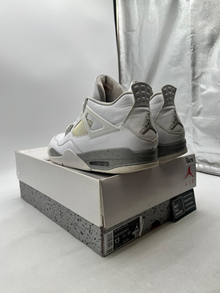 Jordan 4 Retro White Oreo (2021) 13 (Moderately Worn Pre-Owned) - Image 4