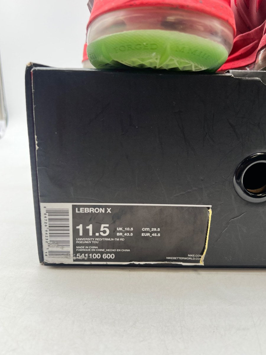 Nike LeBron X Christmas 11.5 (Moderately Worn Pre-Owned) - Image 6