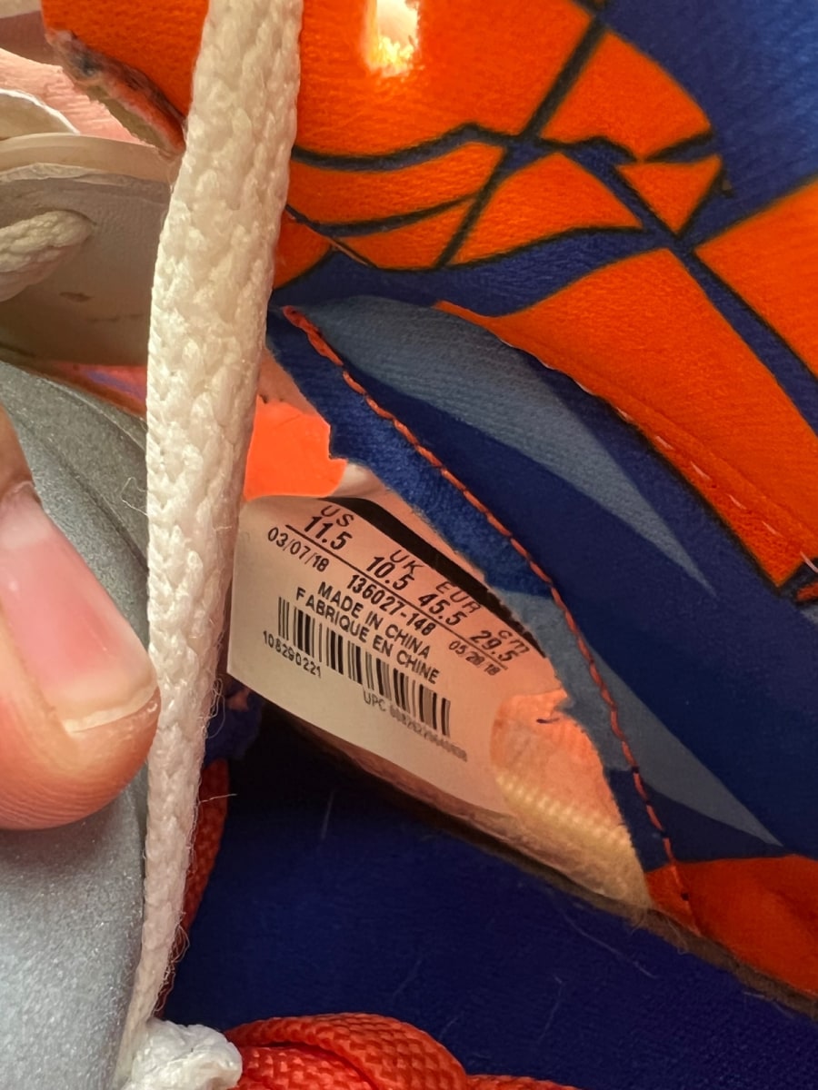 Jordan 5 Retro International Flight 11.5 (Moderately Worn Pre-Owned)JordanSail/Racer Blue-Cone-Black - Image 7