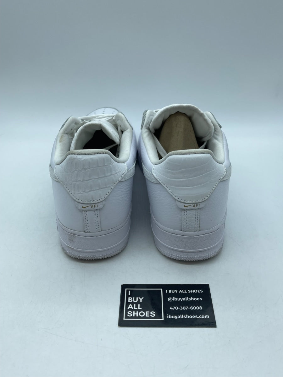 Nike Air Force 1 Low '07 Craft Quadruple White 13 (Moderately Worn Pre-Owned) - Image 3