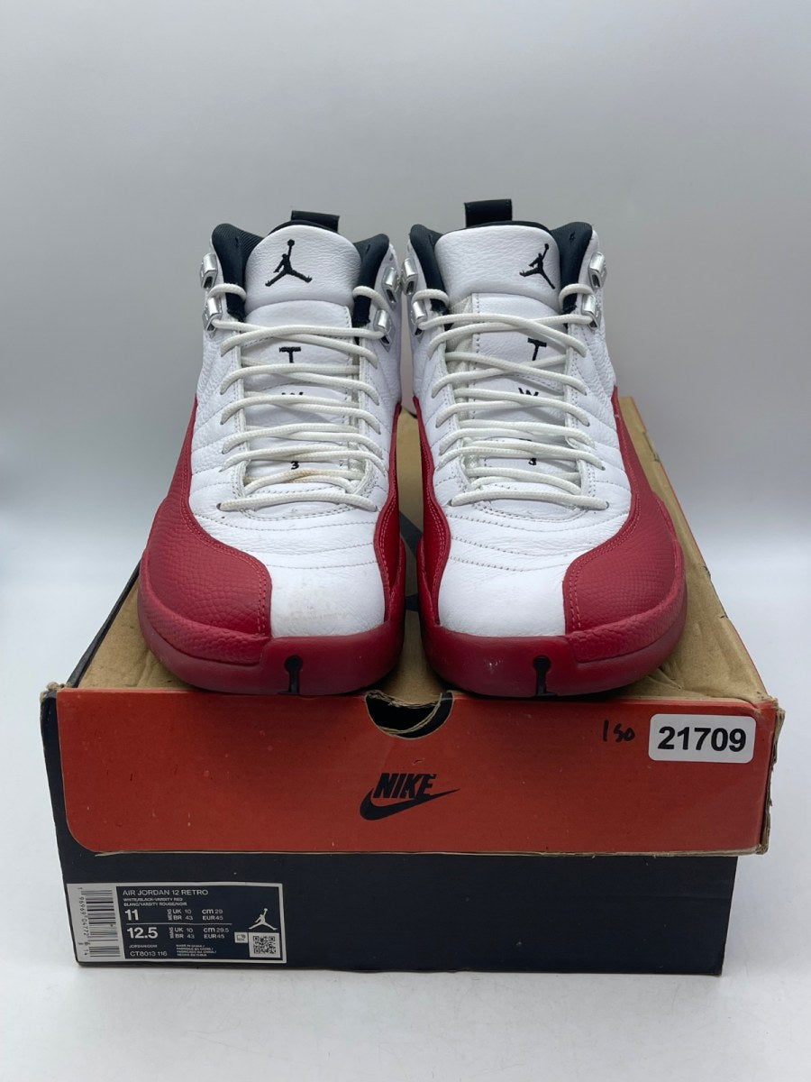 Jordan 12 Retro Cherry (2023) 11 (Moderately Worn Pre-Owned)JordanWhite/Black/Varsity Red - Image 2