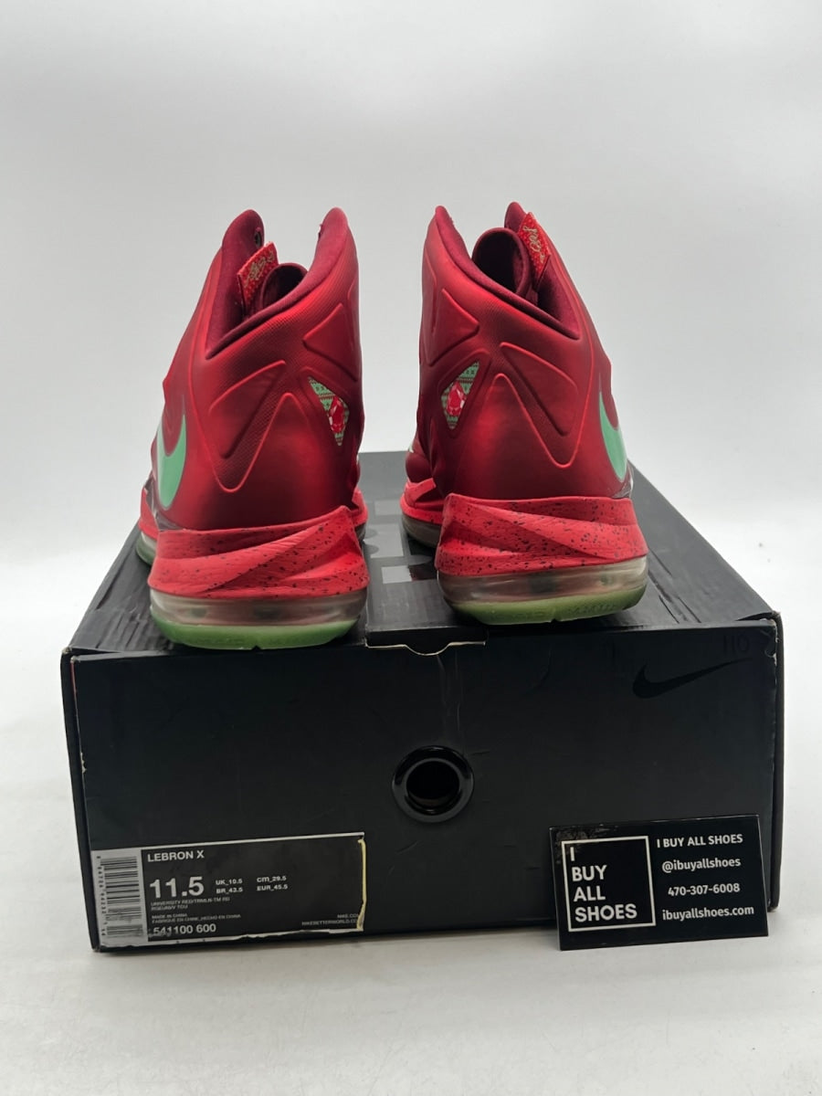 Nike LeBron X Christmas 11.5 (Moderately Worn Pre-Owned) - Image 3