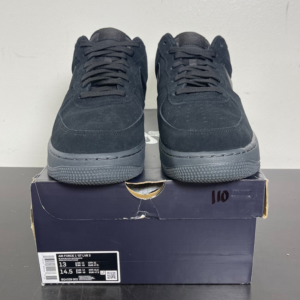 Nike Air Force 1 Low Black Anthracite 13 (Moderately Worn Pre-Owned)NikeBlack/Black-Anthracite - Image 2