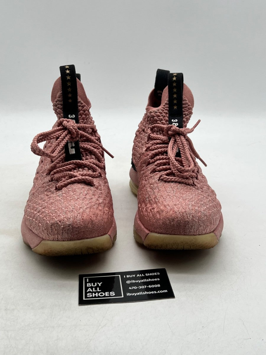 Nike LeBron 15 Rust Pink (GS) 6Y (Lightly Worn Pre-Owned) - Image 2