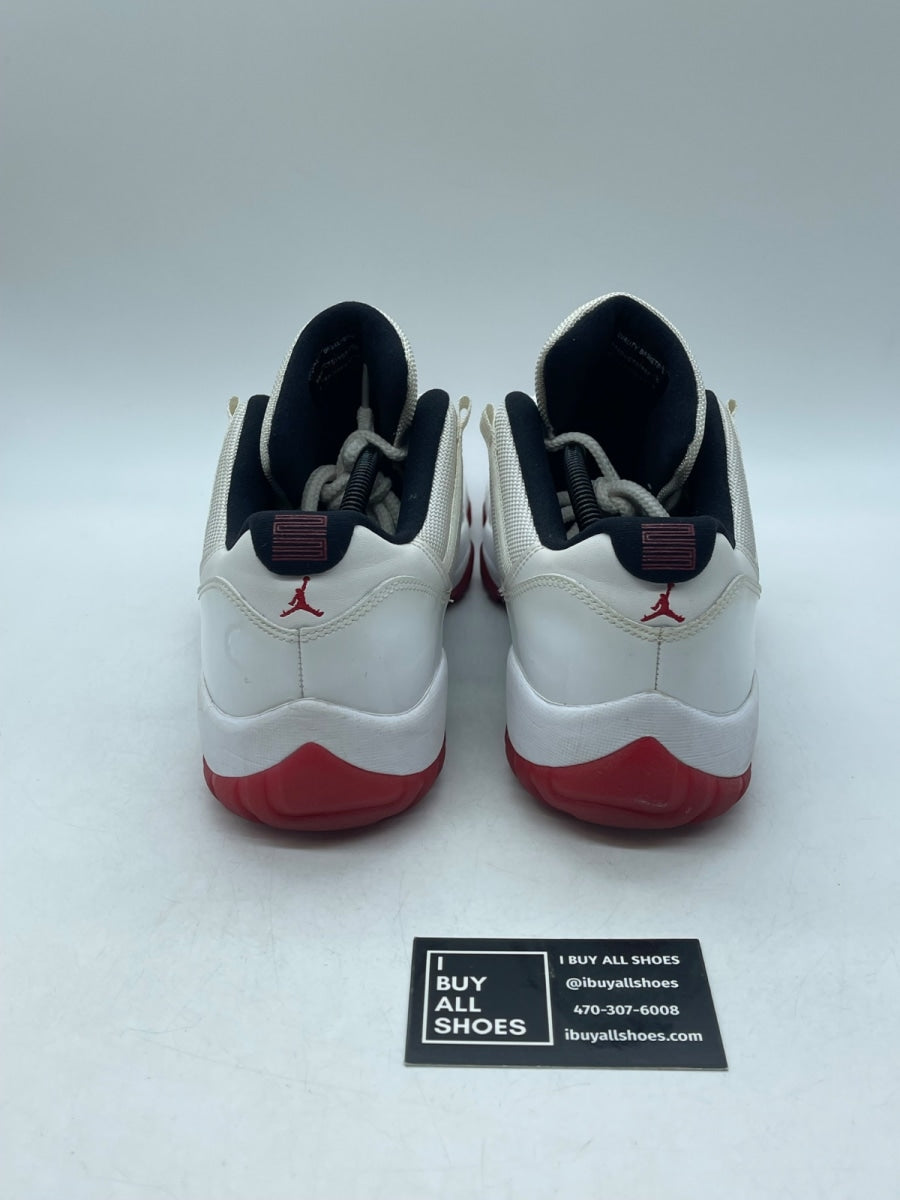 Jordan 11 Retro Low White Red (2012) 12 (Heavily Worn Pre-Owned) - Image 3