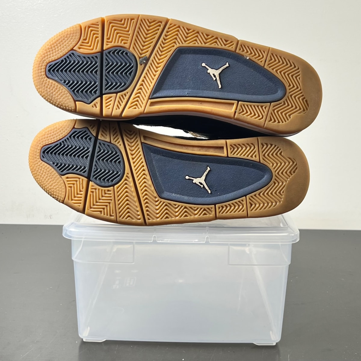 Jordan 4 Retro Dunk From Above 10 (Moderately Worn Pre-Owned)JordanMidnight Navy/Metallic Gold-Gold Leaf-White - Image 5