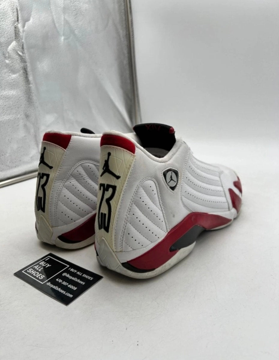 Jordan 14 Retro Candy Cane (2006) 11.5 (Moderately Worn Pre-Owned)JordanWhite/Black-Varsity Red - Image 3
