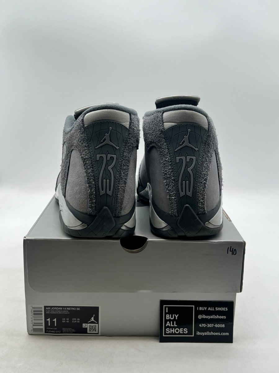 Jordan 14 Retro Flint Grey 11 (Lightly Worn Pre-Owned) - Image 3