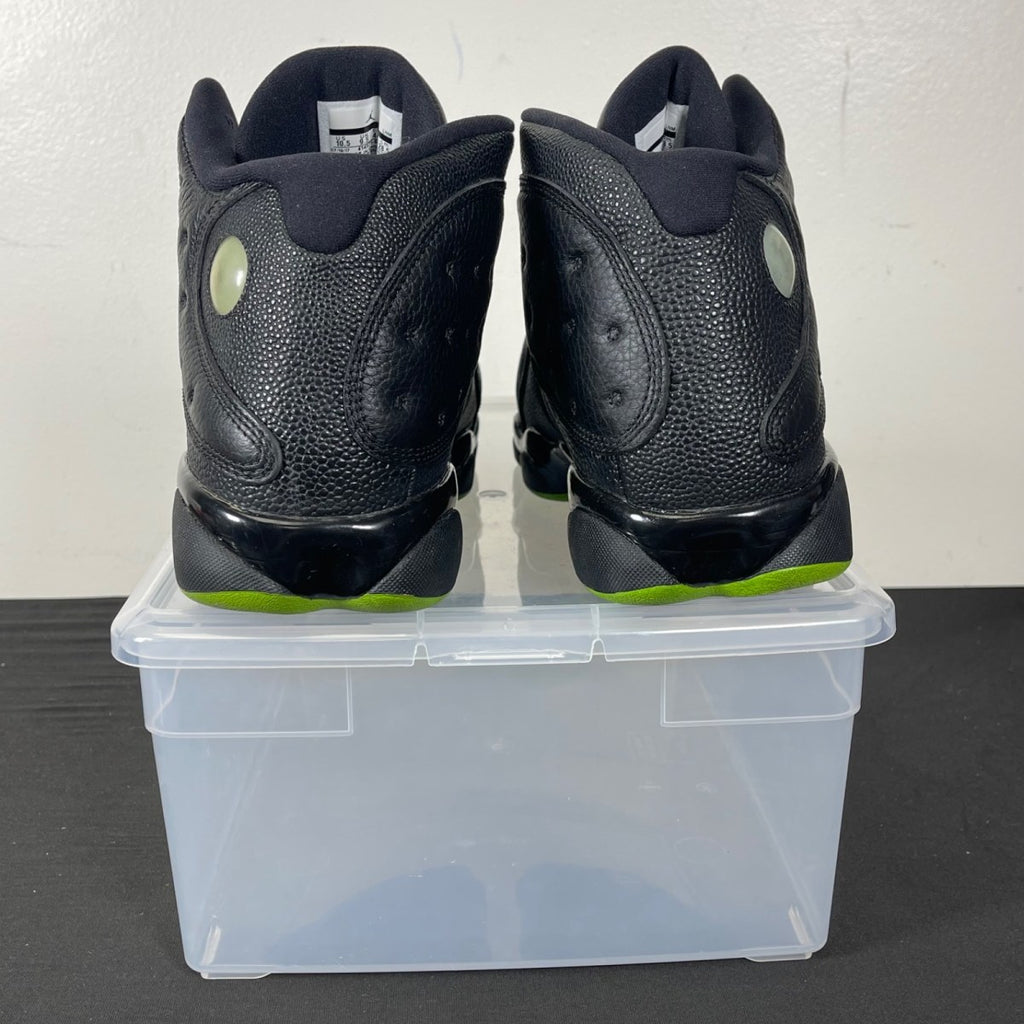 Jordan 13 Retro Altitude (2017) 10.5 (Moderately Worn Pre-Owned)JordanBlack/Altitude Green - Image 4