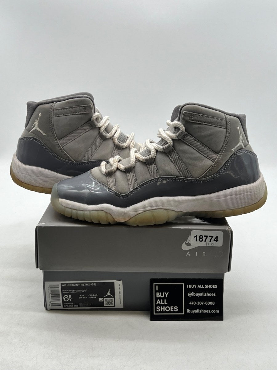 Jordan 11 Retro Cool Grey (2021) (GS) 6.5Y (Heavily Worn Pre-Owned) - Image 1