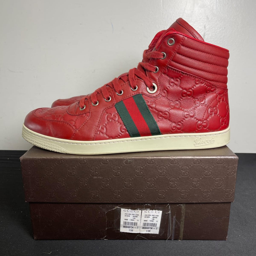 Gucci GG High Top 'Web Stripe' (Size 11) - aux