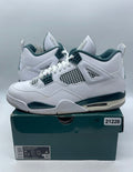 Jordan 4 Retro Oxidized Green 10 (Lightly Worn Pre-Owned)JordanWhite/Oxidized Green/White/Neutral Grey - Image 1