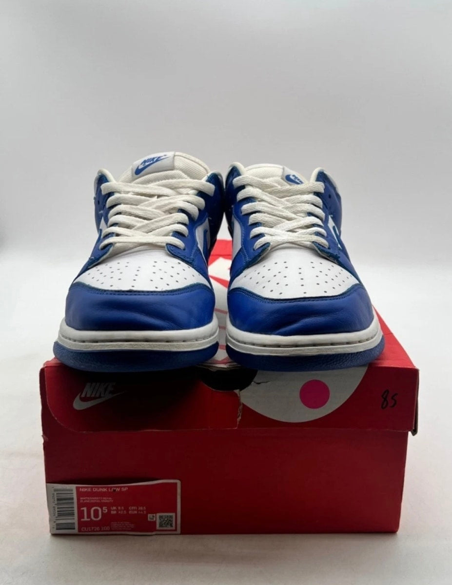 Nike Dunk Low SP Kentucky 10.5 (Heavily Worn Pre-Owned)NikeWhite/Varsity Royal - Image 2
