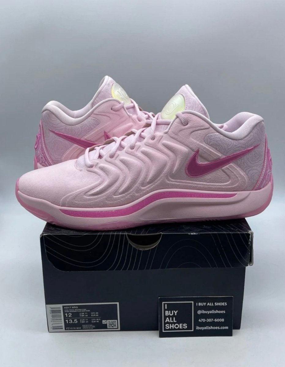 Nike KD 17 NRG Aunt Pearl 12 (Moderately Worn Pre-Owned)NikePink Foam/Beyond Pink - Image 1