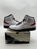 Jordan 2 Retro OG Chicago (2022) 8.5 (Lightly Worn Pre-Owned)JordanWhite/Varsity Red/Black - Image 1
