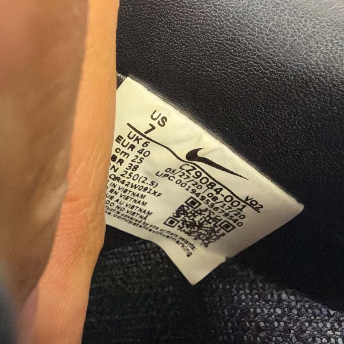Nike Air Force 1 Low Stussy Black (Size 7) - aux