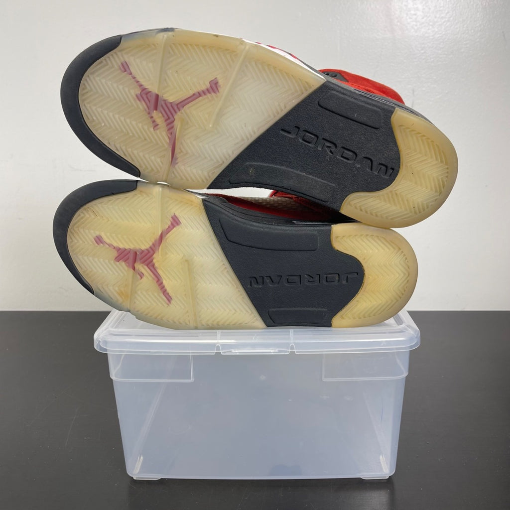 Jordan 5 Retro Raging Bull Red (2021) 8 (Moderately Worn Pre-Owned)JordanVarsity Red/Black-White - Image 5
