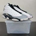 Jordan 13 Retro Barons Hologram 10 (Moderately Worn Pre-Owned)JordanWhite/Tropical Teal-Black-Wolf Grey - Image 1
