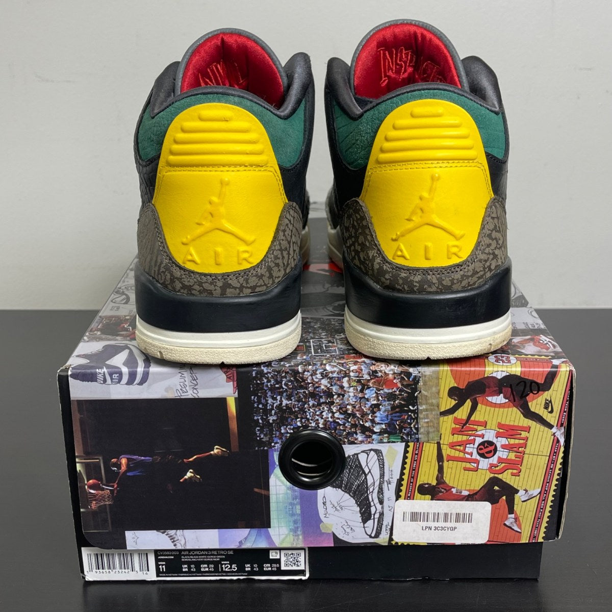 Jordan 3 Retro SE Animal Instinct 2.0 11 (Moderately Worn Pre-Owned)JordanBlack/Dark Mocha/Rope/Multi-Color - Image 4