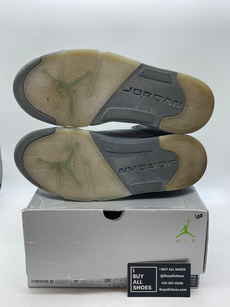 Jordan 5 Retro Green Bean (2022) 9.5 (Heavily Worn Pre-Owned) - Image 7