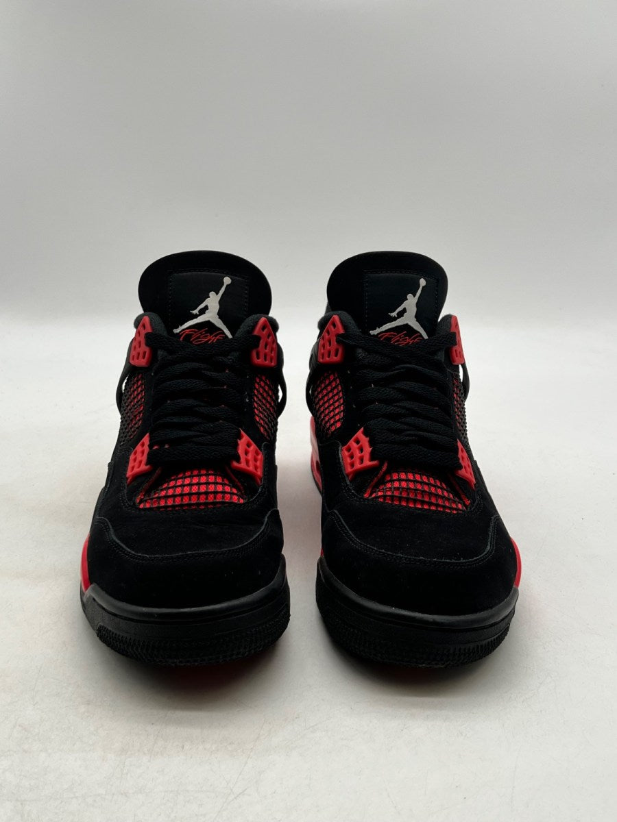 Jordan 4 Retro Red Thunder 10 (Moderately Worn Pre-Owned)JordanBlack/Multi-Color-Multi-Color-Crimson - Image 2