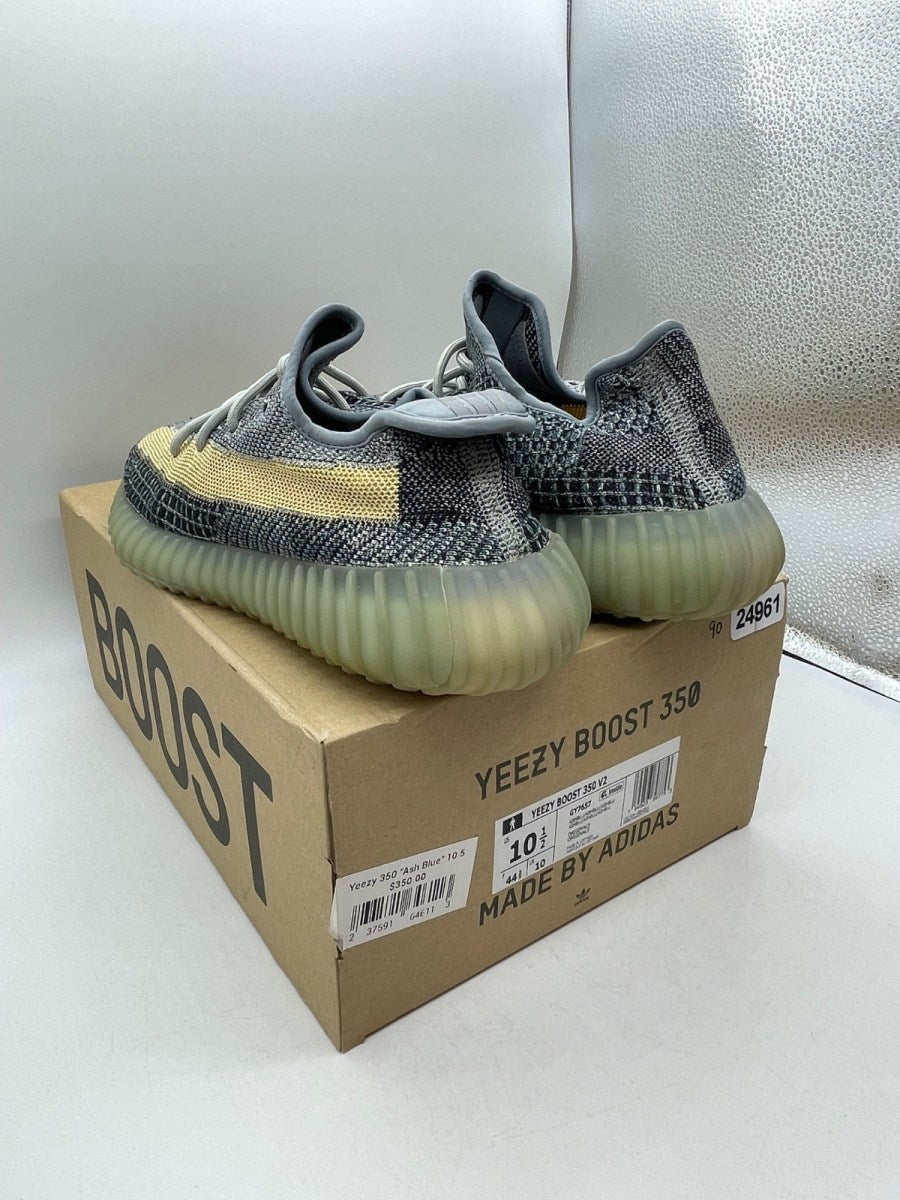 adidas Yeezy Boost 350 V2 Ash Blue 10.5 (Moderately Worn Pre-Owned)adidasAsh Blue/Ash Blue/Ash Blue - Image 4