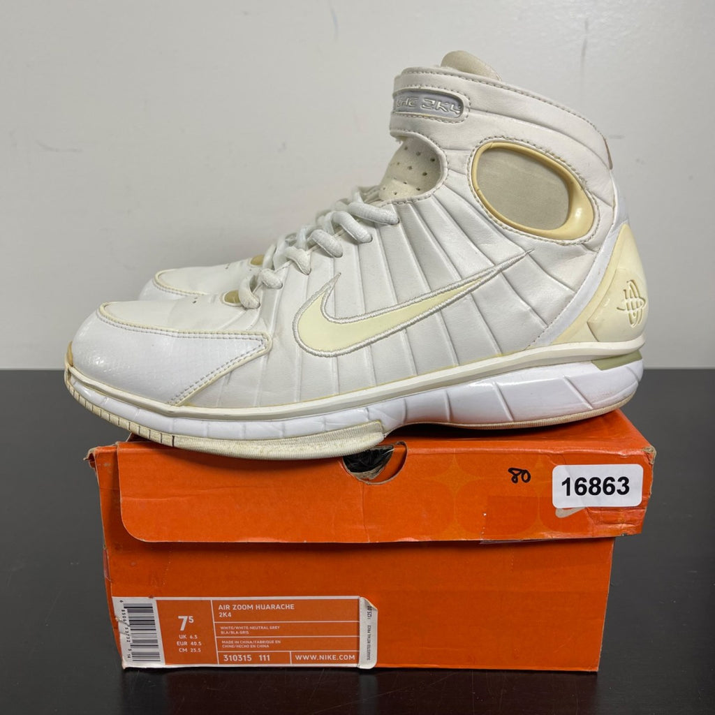 Nike Air Zoom Huarache 2K4 'White' 7.5 (Moderately Worn Pre-Owned)Nike - Image 3