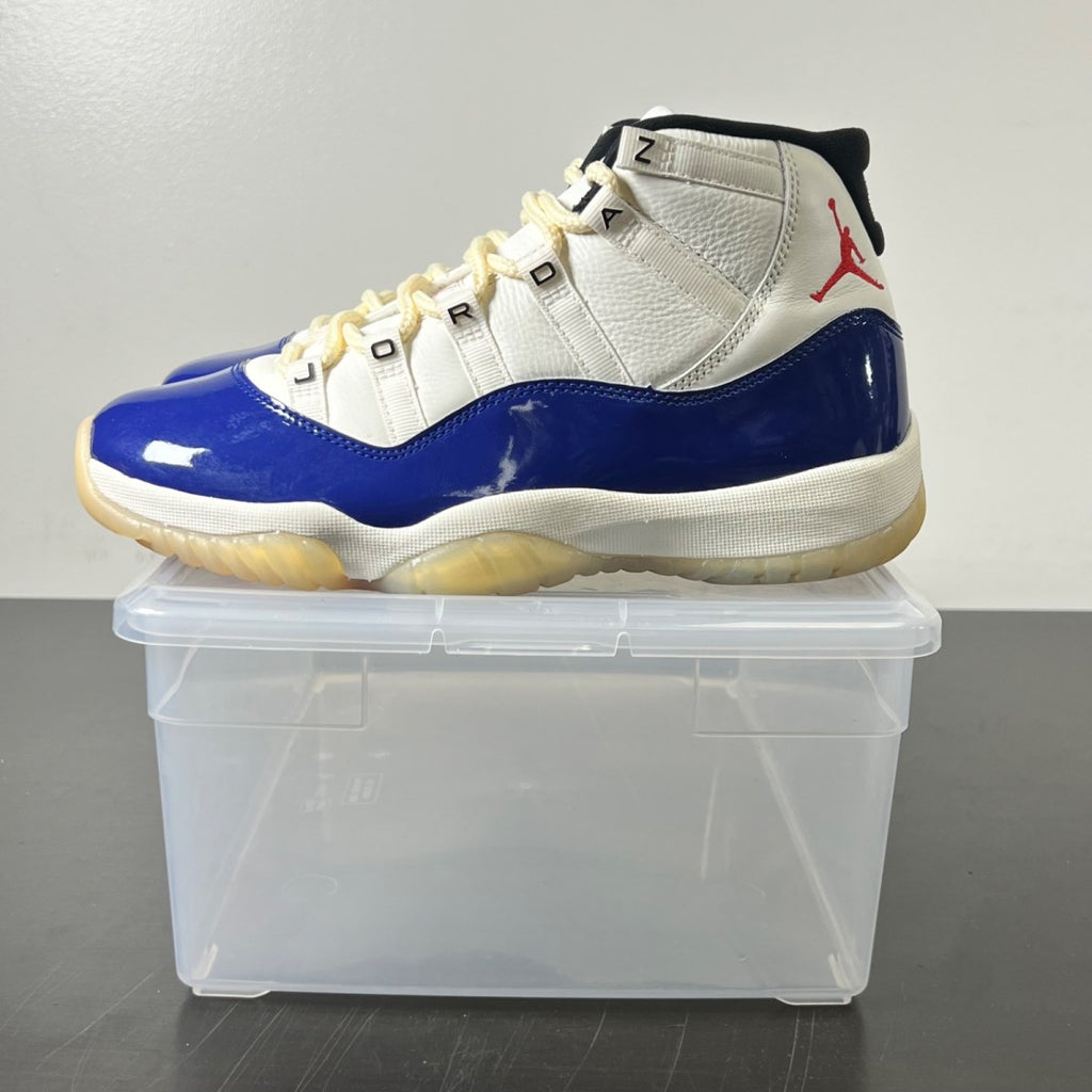 Jordan 11 Retro Rare Air 7.5 (Lightly Worn Pre-Owned)JordanDeep Royal Blue/Fire Red/Sail/Black/Muslin - Image 3